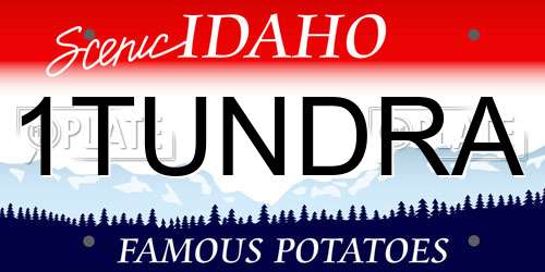 1TUNDRA Idaho License Plate