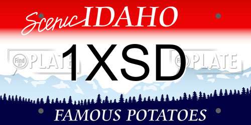 1XSD Idaho License Plate