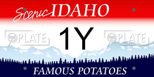 1Y Idaho License Plate