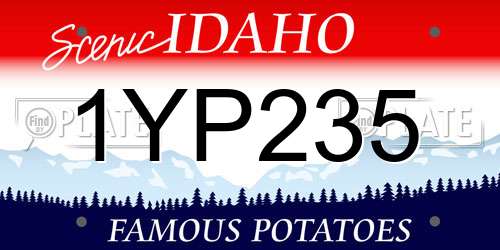 1YP235 Idaho License Plate