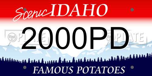 2000PD Idaho License Plate