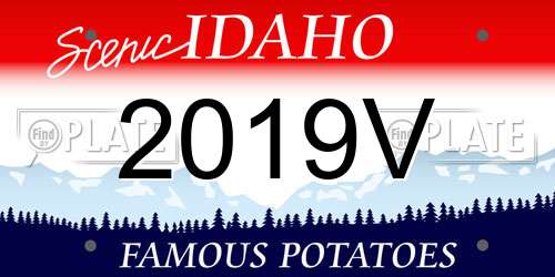 2019V Idaho License Plate