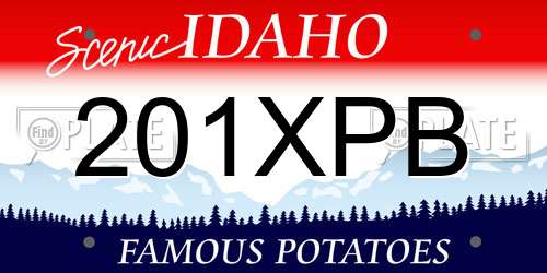 201XPB Idaho License Plate