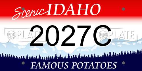 2027C Idaho License Plate