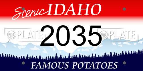 2035 Idaho License Plate