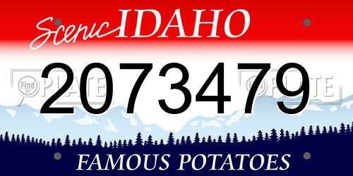 2073479 Idaho License Plate