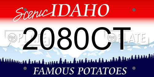 2080CT Idaho License Plate
