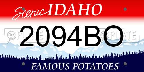 2094BO Idaho License Plate