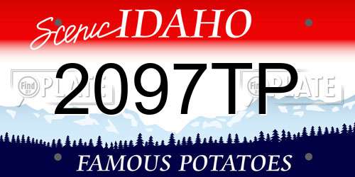 2097TP Idaho License Plate