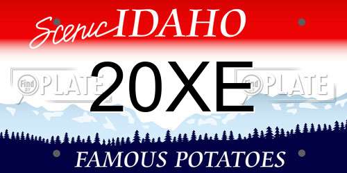 20XE Idaho License Plate