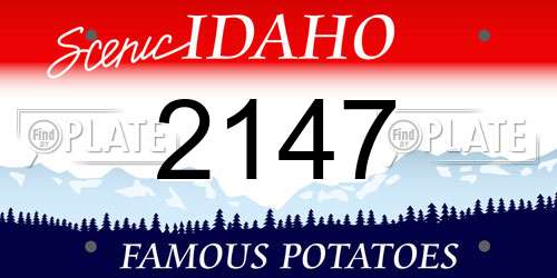 2147 Idaho License Plate