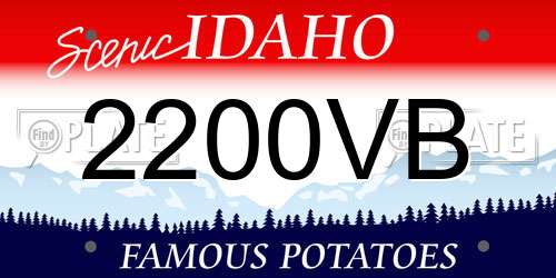 2200VB Idaho License Plate