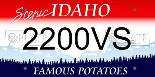2200VS Idaho License Plate