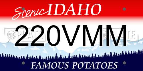 220VMM Idaho License Plate