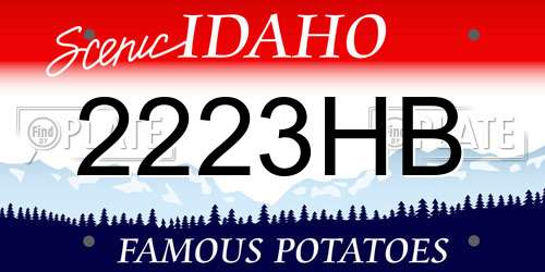 2223HB Idaho License Plate
