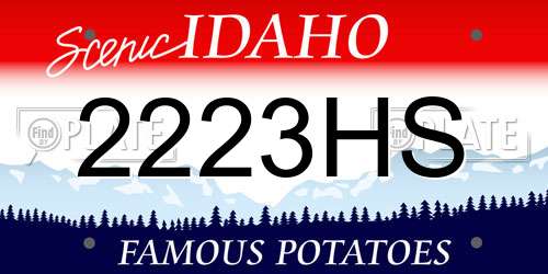 2223HS Idaho License Plate