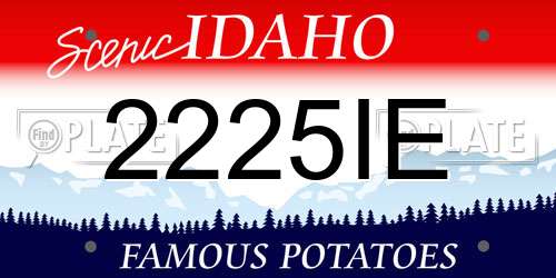 2225IE Idaho License Plate