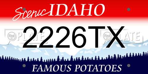2226TX Idaho License Plate