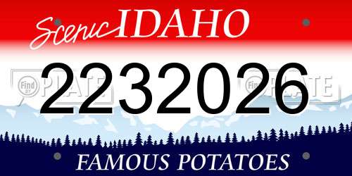 2232026 Idaho License Plate