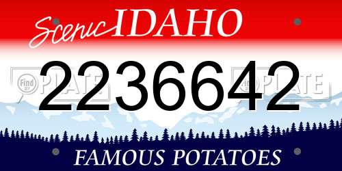 2236642 Idaho License Plate