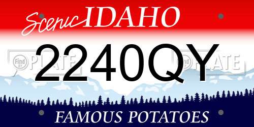 2240QY Idaho License Plate