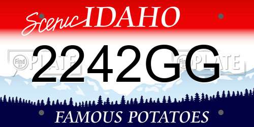 2242GG Idaho License Plate