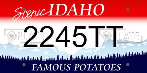 2245TT Idaho License Plate