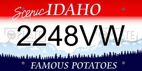 2248VW Idaho License Plate