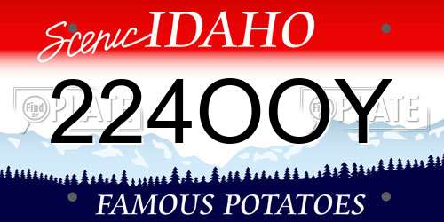 224OOY Idaho License Plate