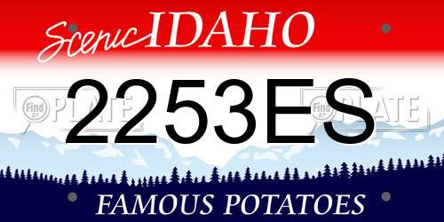 2253ES Idaho License Plate