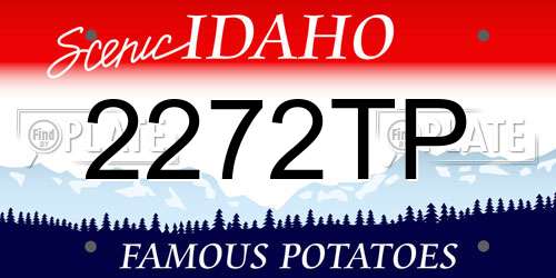 2272TP Idaho License Plate