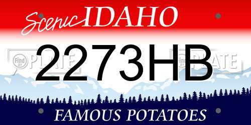 2273HB Idaho License Plate