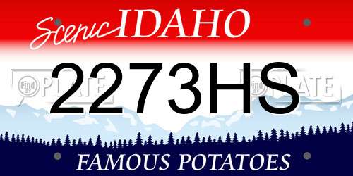 2273HS Idaho License Plate