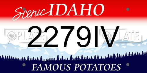 2279IV Idaho License Plate