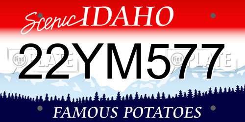 22YM577 Idaho License Plate