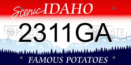 2311GA Idaho License Plate