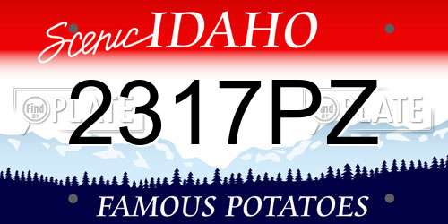 2317PZ Idaho License Plate