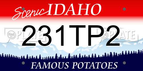 231TP2 Idaho License Plate