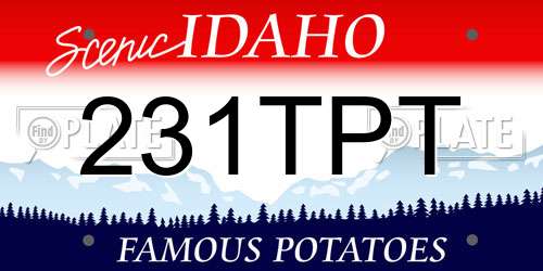 231TPT Idaho License Plate