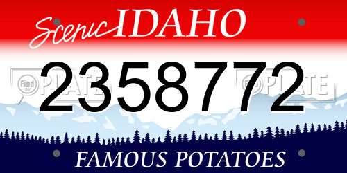 2358772 Idaho License Plate