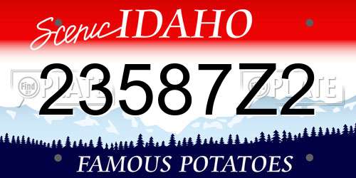 23587Z2 Idaho License Plate
