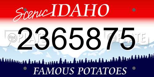 2365875 Idaho License Plate