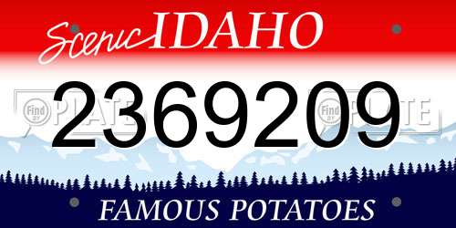 2369209 Idaho License Plate