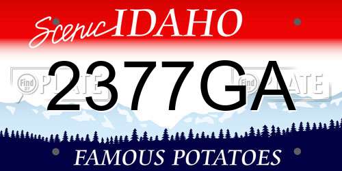 2377GA Idaho License Plate