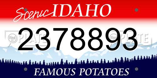 2378893 Idaho License Plate