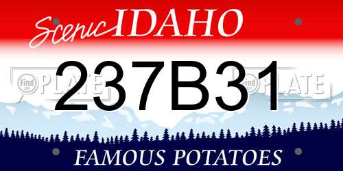 237B31 Idaho License Plate