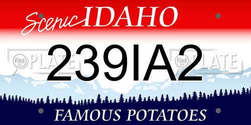 239IA2 Idaho License Plate