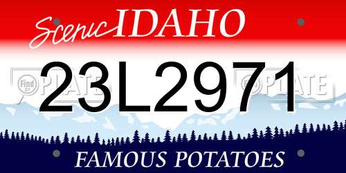 23L2971 Idaho License Plate
