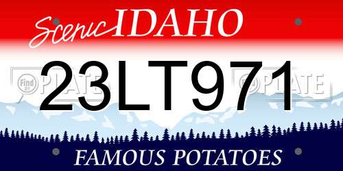 23LT971 Idaho License Plate