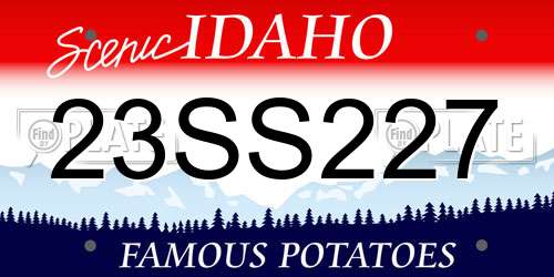 23SS227 Idaho License Plate